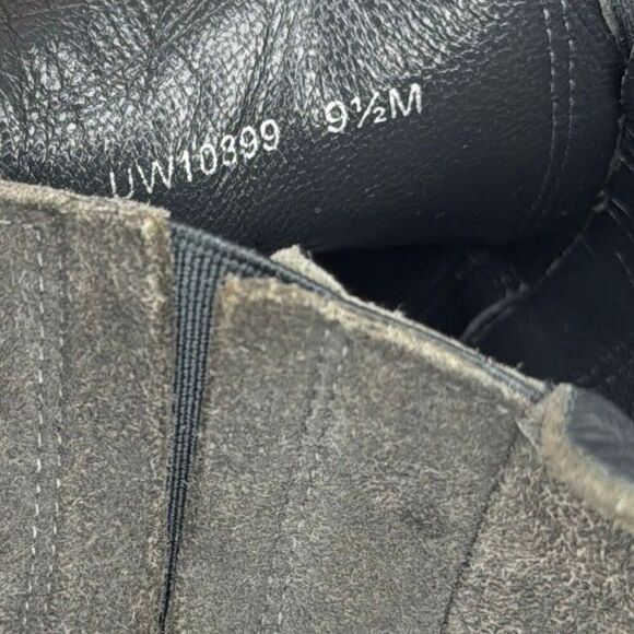 Stuart Weitzman Basilico Gray Suede Chelsea Boots 9.5 - Picture 6 of 6